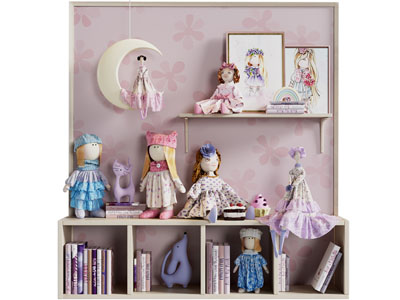 现代儿童玩偶 女孩房芭比娃娃装饰摆件组合3d模型 现代儿童玩偶 女孩房芭比娃娃装饰摆件组合