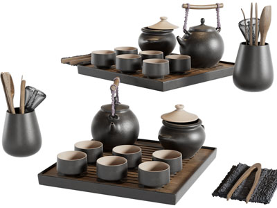新中式茶盘 茶壶 茶杯 茶具杯子