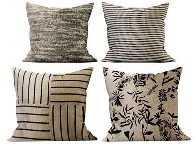 现代方形靠垫抱枕3d模型 现代方形靠垫抱枕