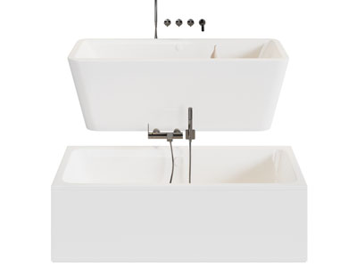 现代长方形浴缸浴盆