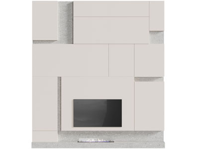 现代电视背景墙3d模型 现代电视背景墙
