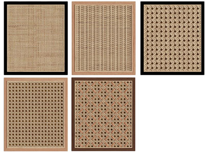 侘寂风编织柜门3d模型 侘寂风编织柜门