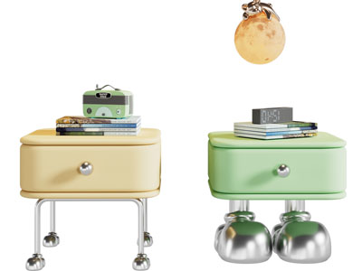 现代儿童卡通床头柜