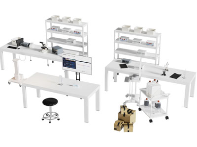 现代实验桌椅组合 实验设备3d模型 现代实验桌椅组合 实验设备