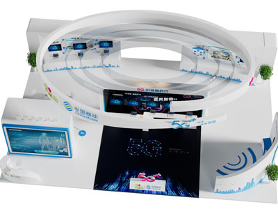 现代移动科技展厅展览3d模型 现代移动科技展厅展览