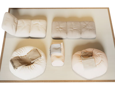 现代奶油风懒人沙发