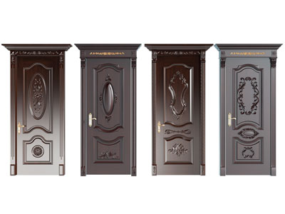 欧式雕花平开门 房门 木门