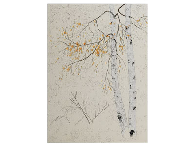 现代树木图案装饰挂画3d模型 现代树木图案装饰挂画