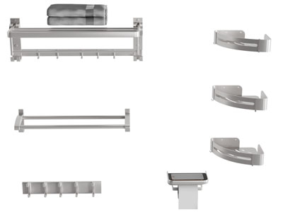 现代墙面毛巾置物架 卫浴柜架