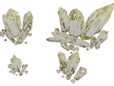 现代黄水晶3d模型 现代黄水晶