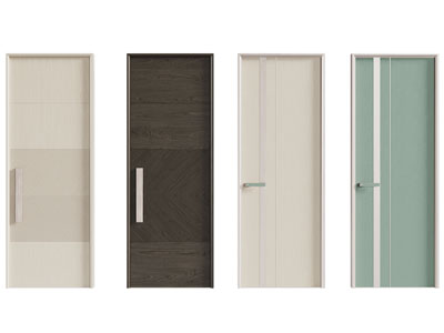 现代单扇平开门 房门 木门