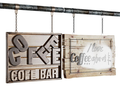 工业风loft门牌 指示牌 广告牌 店招