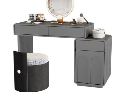 法式化妆 梳妆台3d模型 法式化妆 梳妆台