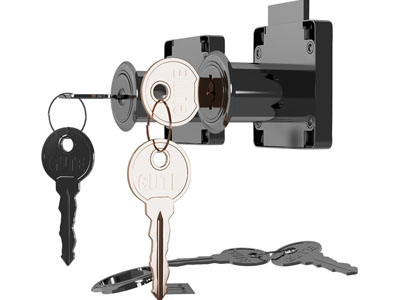 现代门锁 钥匙3d模型 现代门锁 钥匙