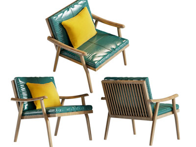 现代中古风休闲椅子