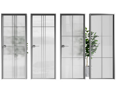 现代玻璃平开门 房门