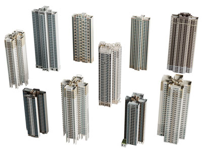 现代住宅楼 建筑