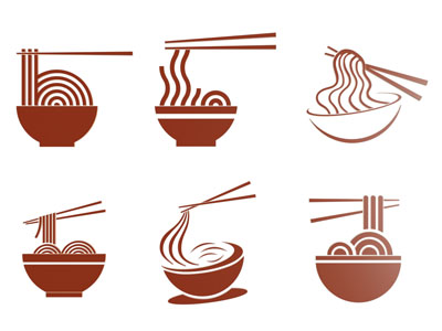 中式一碗面剪影 墙贴墙饰 LOGO3d模型 中式一碗面剪影 墙贴墙饰 LOGO