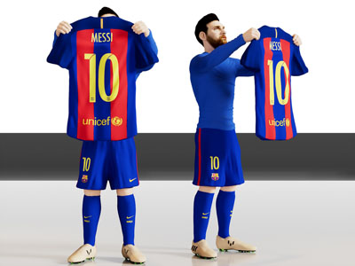 现代足球运动员 男人 人物3d模型 现代足球运动员 男人 人物