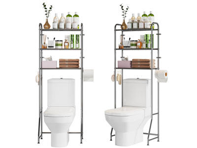 现代马桶 洗护用品卫浴柜架