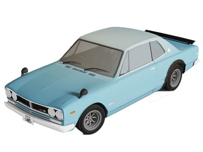 现代老式汽车 卡通汽车 轿车