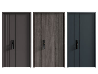 现代密码锁子母入户门 防盗门 平开门