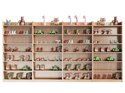 现代手办玩偶展示柜 展柜