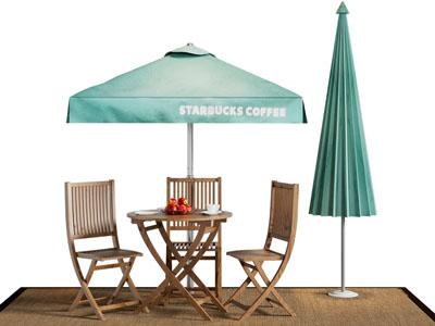 北欧户外遮阳伞 休闲桌椅组合3d模型 北欧户外遮阳伞 休闲桌椅组合