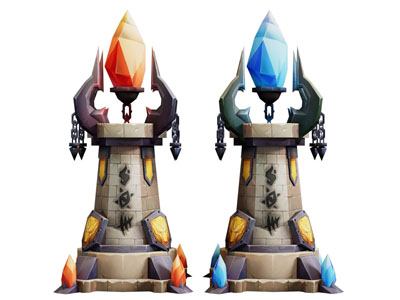 现代卡通场景 魔法塔3d模型 现代卡通场景 魔法塔