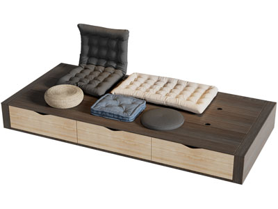 现代飘窗坐垫 蒲团 沙发垫3d模型 现代飘窗坐垫 蒲团 沙发垫