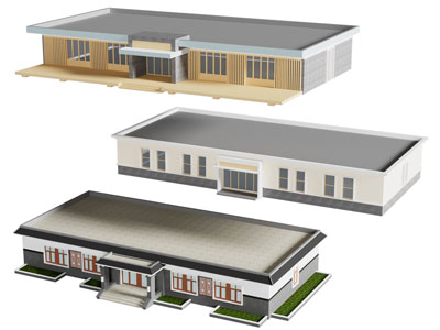 现代行政大楼 户外建筑