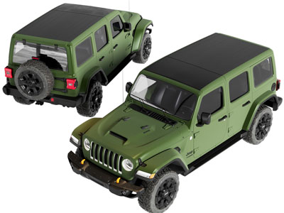 现代军用越野车 吉普车 汽车