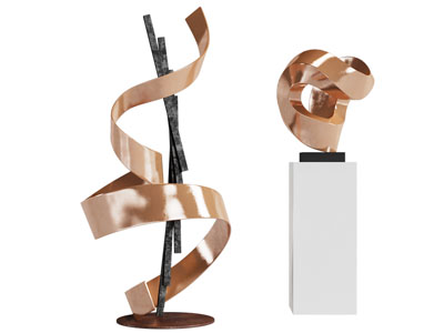 现代飘带雕塑雕刻3d模型 现代飘带雕塑雕刻