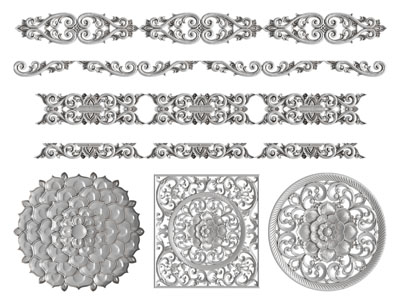 欧式雕花装饰构件 灯盘