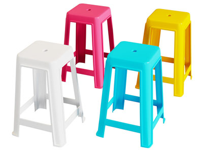 现代方形塑料凳子