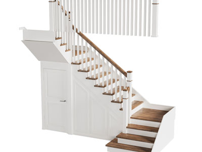 现代旋转楼梯3d模型 现代旋转楼梯