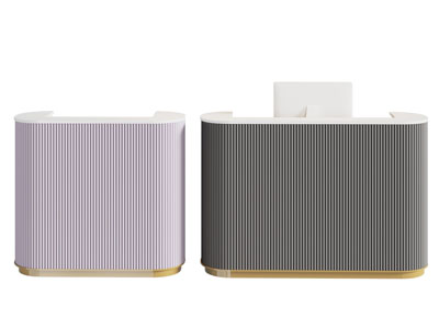 现代前台接待台3d模型 现代前台接待台