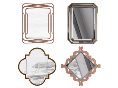 现代装饰镜子 墙饰挂件3d模型 现代装饰镜子 墙饰挂件