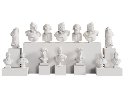 欧式人物头像雕塑雕刻3d模型 欧式人物头像雕塑雕刻