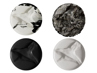 现代黑白墙饰挂件3d模型 现代黑白墙饰挂件