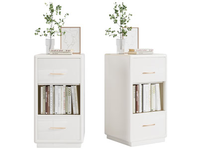 现代奶油风床头柜