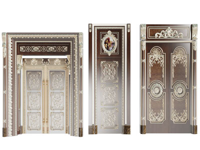 欧式雕花双开门 平开门 房门