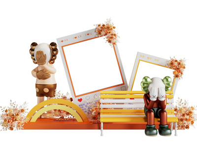 现代Kaws公仔美陈 网红打卡拍照点3d模型 现代Kaws公仔美陈 网红打卡拍照点