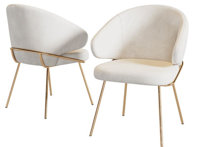 现代轻奢休闲椅子 餐椅