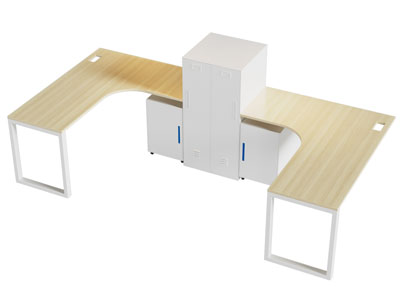 现代办公桌3d模型 现代办公桌