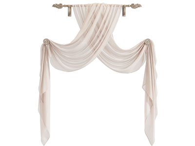 欧式窗帘窗纱3d模型 欧式窗帘窗纱