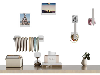 现代墙面挂件 发圈 头饰 墙饰3d模型 现代墙面挂件 发圈 头饰 墙饰