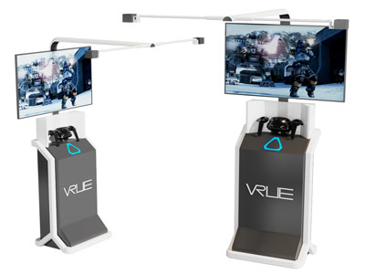 现代VR游戏机体验台3d模型 现代VR游戏机体验台