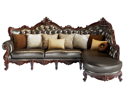 欧式转角多人沙发3d模型 欧式转角多人沙发