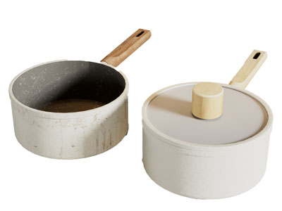 现代单手柄奶锅 锅具 厨具